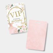 Sweet 16 Roze Bloemachtige Verjaardag 16 Verjaarda Badge (Voor- en achterkant)