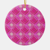 Sweet 16, Roze Diamonds-nummer Keramisch Ornament (Voorkant)