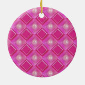 Sweet 16, Roze Diamonds-nummer Keramisch Ornament (Achterkant)