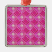 Sweet 16, Roze Diamonds-nummer Metalen Ornament (Voorkant)