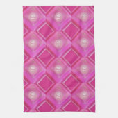 Sweet 16, Roze Diamonds-nummer Theedoek (Verticaal)