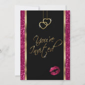 Sweet 16 Roze glitter Kaart (Achterkant)