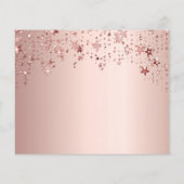 Sweet 16 roze goud blozen budget Save the Date Flyer (Achterkant)