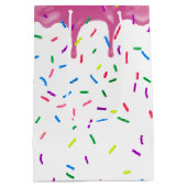 Sweet 16 Roze inkeping en springen Medium Cadeauzakje (Achterkant)