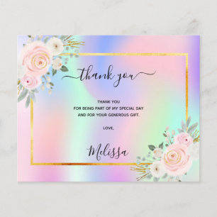 Sweet 16 roze paarse fotoregenboog bedankt