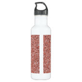 Sweet 16 Roze Rose Gold Glitter, speciaal geperson Waterfles (Achterkant)