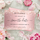 Sweet 16 roze save the date kaart