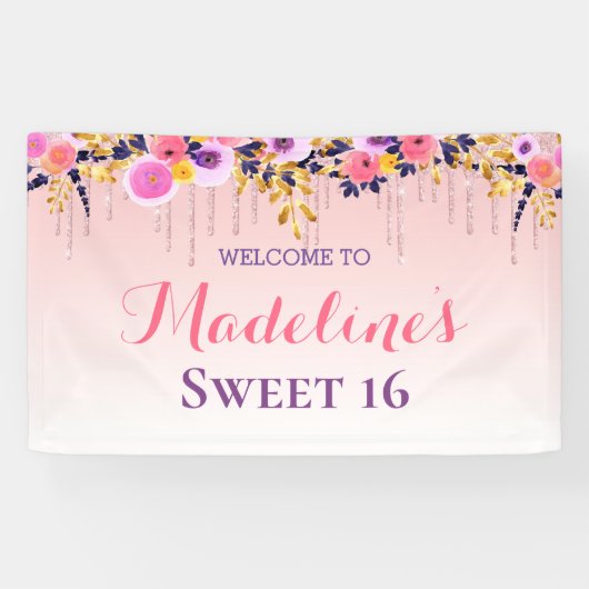 Sweet 16 | Roze vuilnisbak Spandoek (Horizontaal)