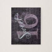 Sweet 16 | Roze Waterverf en Faux Glitter Party Legpuzzel (Verticaal)