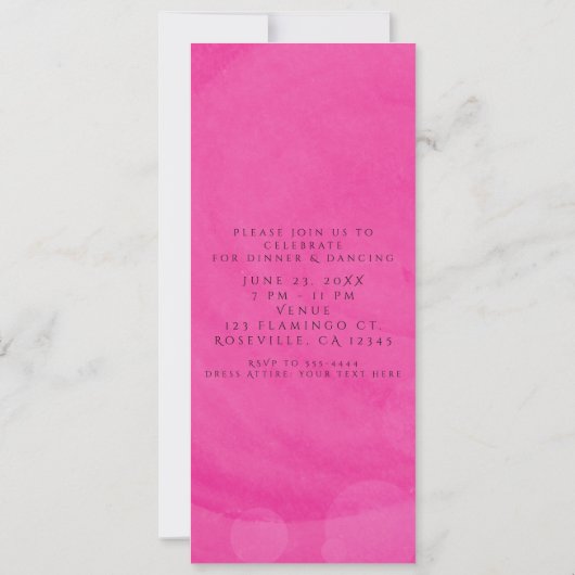 Sweet 16 Roze Zilver & Zwart Fotouitnodiging Kaart (Achterkant)