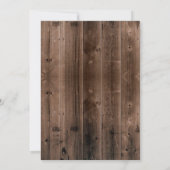 Sweet 16 Rustic Daisy Flowers Barn Wood Kaart (Achterkant)