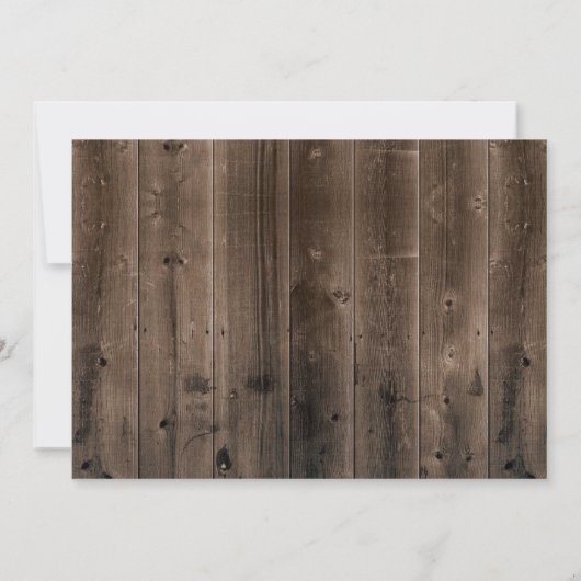 Sweet 16 Rustic Sunflower Floral Jar Barn Wood Kaart (Achterkant)