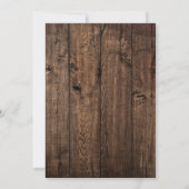 Sweet 16 Rustic Sunflower String Lights Kaart (Achterkant)