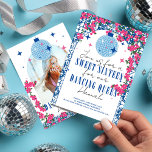 Sweet 16 Santorini Musical Bougainvillea mamma mia Kaart<br><div class="desc">Vervoer uw gasten naar Griekenland met ons op Bougainvillea geïnspireerde Dancing Queen Sweet 16 Collectie! Ervaar de allure van de Middellandse Zee in elk detail van uw zoete zestien feest. Geïnspireerd door de levendige kleuren en muzikale ritmes van Griekenland, zullen onze roze en blauwe bougainvillea-thema uitnodigingen en decor u en...</div>