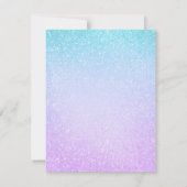 Sweet 16 Save the Date Mermaid Balloons Glitter (Achterkant)