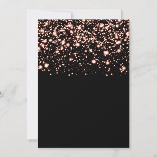 Sweet 16 "Save The Date" Roos Goud Kaart (Achterkant)