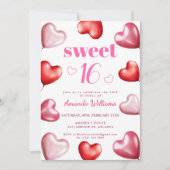 Sweet 16 Schattige roze chique meisjesverjaardagsf Kaart (Voorkant)