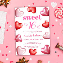 Sweet 16 Schattige roze chique meisjesverjaardagsf