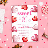 Sweet 16 Schattige roze chique meisjesverjaardagsf Kaart
