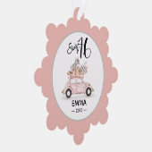 Sweet 16 Script Car Photo Snowflake Ornament (Rechts)