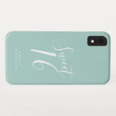 Sweet 16 Script Hemelblauw 16e Verjaardag Case-Mate iPhone Case (Achterkant (horizontaal))
