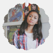 Sweet 16 Signature Script Car Photo Greenery Ornament Kaart (Achterkant)