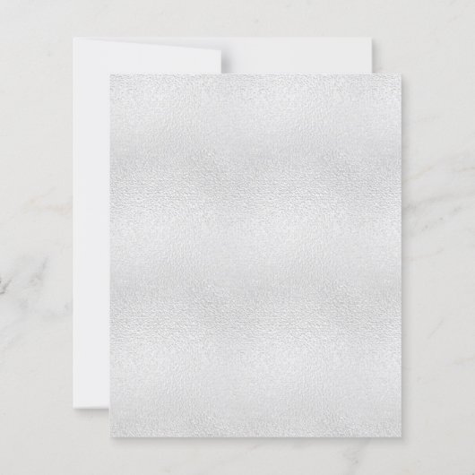 Sweet 16 silver blue glitter party invitation (Achterkant)