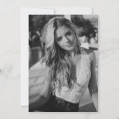 Sweet 16 Silver Glitter & Black Verjaardagsfeestje Kaart (Achterkant)