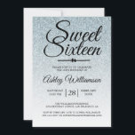 Sweet 16 Silver Glitter Ombre 16e verjaardag Kaart<br><div class="desc">Een glamoureuze, moderne zilveren glitter ombre ontwerp Sweet 16 verjaardag uitnodiging is voorzien van de tekst "Sweet Sixteen" in zwarte chique handgeschreven script kalligrafie. Perfecte 16e verjaardag uitnodiging voor een glamoureuze Sweet Sixteen, perfect voor haar, de fashionista die houdt van moderne patroon, glans, luxe en glamour. Exclusief voor u ontworpen...</div>