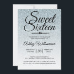 Sweet 16 Silver Glitter Ombre 16e verjaardag Kaart<br><div class="desc">Een glamoureuze, moderne zilveren glitter ombre ontwerp Sweet 16 verjaardag uitnodiging is voorzien van de tekst "Sweet Sixteen" in zwarte chique handgeschreven script kalligrafie. Perfecte 16e verjaardag uitnodiging voor een glamoureuze Sweet Sixteen, perfect voor haar, de fashionista die houdt van moderne patroon, glans, luxe en glamour. Exclusief voor u ontworpen...</div>