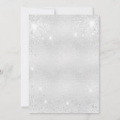 Sweet 16 silver roos gold sparkles kaart (Achterkant)