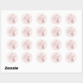 Sweet 16 Sixteen rose gold Ronde Sticker (Vel)