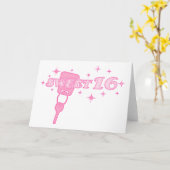 Sweet 16 Sleutel Kaart (Gele Bloem)