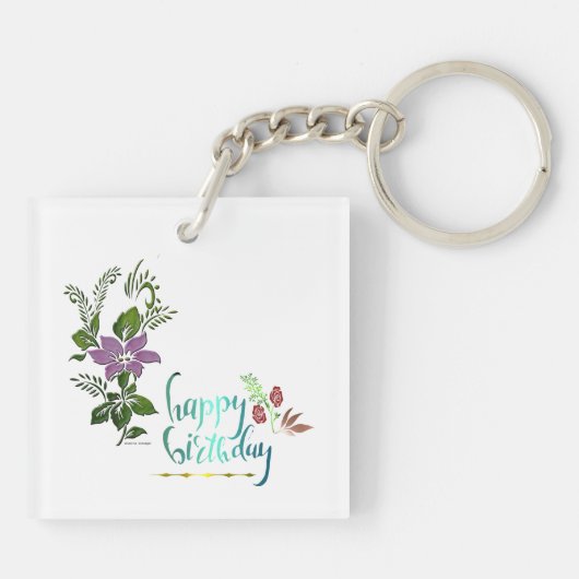 Sweet 16-sleutelring sleutelhanger (Achterkant)