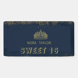 Sweet 16 Soirée: Glam, Glitz en Goede Tijden! Spandoek