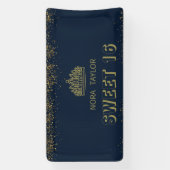 Sweet 16 Soirée: Glam, Glitz en Goede Tijden! Spandoek (Verticaal)