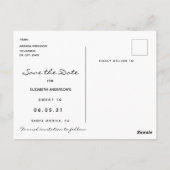 Sweet 16 Sparen de Datum zwarte goudbloemen Briefkaart (Achterkant)