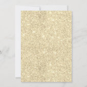 Sweet 16 Sparkler Modern Gold Glitter Birthday Kaart (Achterkant)
