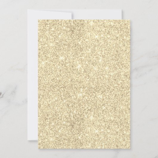 Sweet 16 Sparkler Modern Gold Glitter Birthday Kaart (Achterkant)