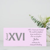 Sweet 16 Special Birthday XVI Party Kaart (Staand voorkant)