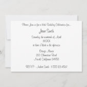 Sweet 16 Star Party Invitation Kaart (Achterkant)