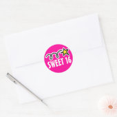Sweet 16 stickers voor zestiende verjaardagsfeestj (Envelop)