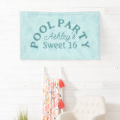 Sweet 16 Summer Pool Party Banner (Insitu)