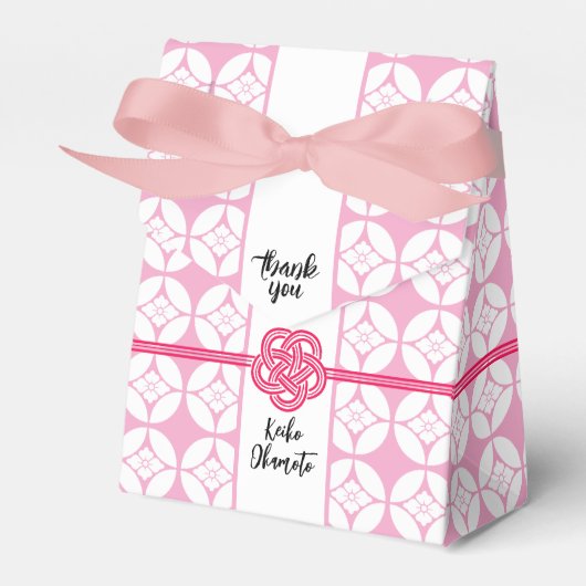 Sweet 16 Sushi feest 花菱七宝紋 Hanabishi Shippo Bedankdoosjes (Voorkant Zijde)