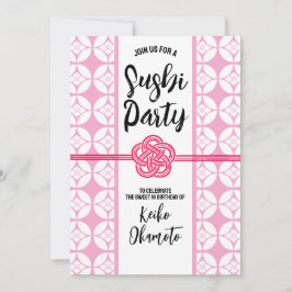 Sweet 16 Sushi feest 花菱七宝紋 Hanabishi Shippo Kaart