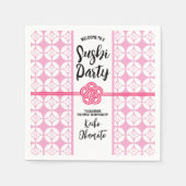 Sweet 16 Sushi feest 花菱七宝紋 Hanabishi Shippo Servet (Voorkant)