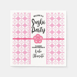 Sweet 16 Sushi feest 花菱七宝紋 Hanabishi Shippo Servet