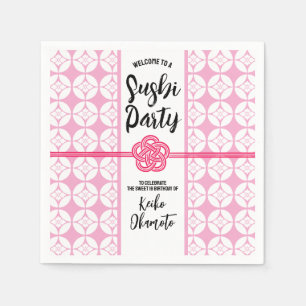 Sweet 16 Sushi feest 花菱七宝紋 Hanabishi Shippo Servet