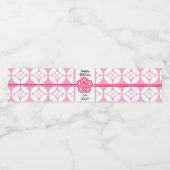 Sweet 16 Sushi feest 花菱七宝紋 Hanabishi Shippo Waterfles Etiket (Enkel label)