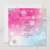 Sweet 16 Sweet Sixteen Roze Blauwe Goud Elite Kaart (Achterkant)